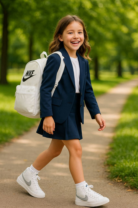 کتونی نایکی بلیزر سفید با خط طوسی، ساقدار و مناسب برای استفاده روزمره در سایزهای ۳۷ تا ۴۰، ویژه استایل خیابانی و کژوال